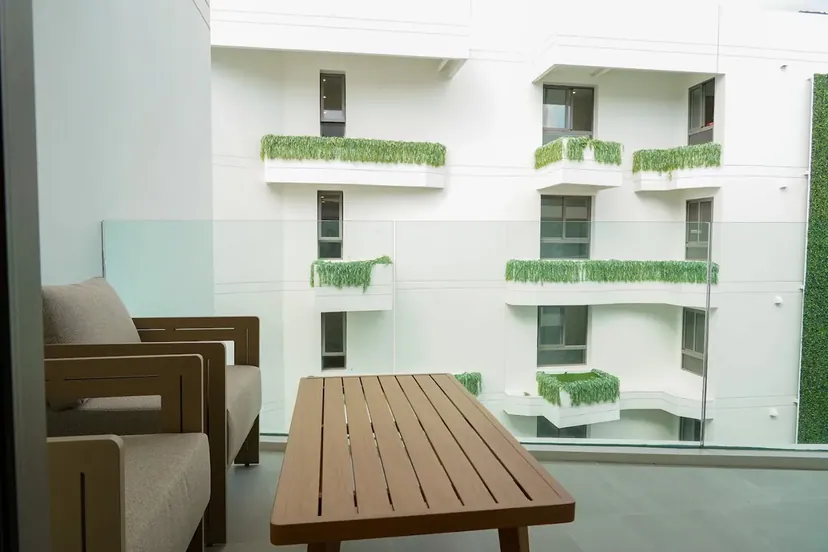 The Aqua — Show apartment · Balcony