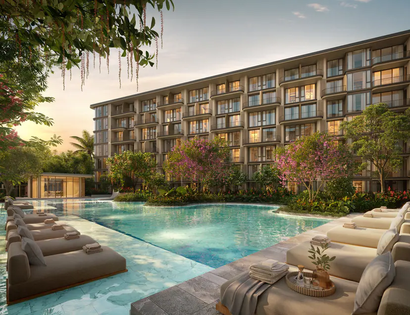PEYLAA Phuket Bang Tao — Residential facade and pools