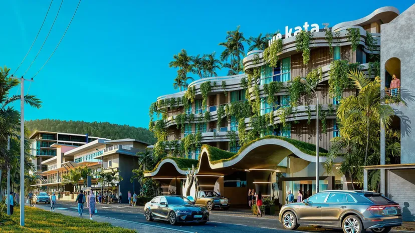 Wekata 3 — Street frontage. Architectural visualization.