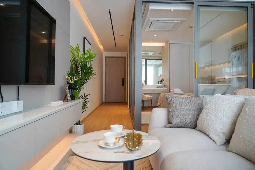 The Aqua — Show apartment · Living room